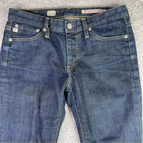 Ag Adriano Goldschmied Jeans Women’s 27X30 Blue Skinny Straight Low Rise Premier - Picture 2 of 12
